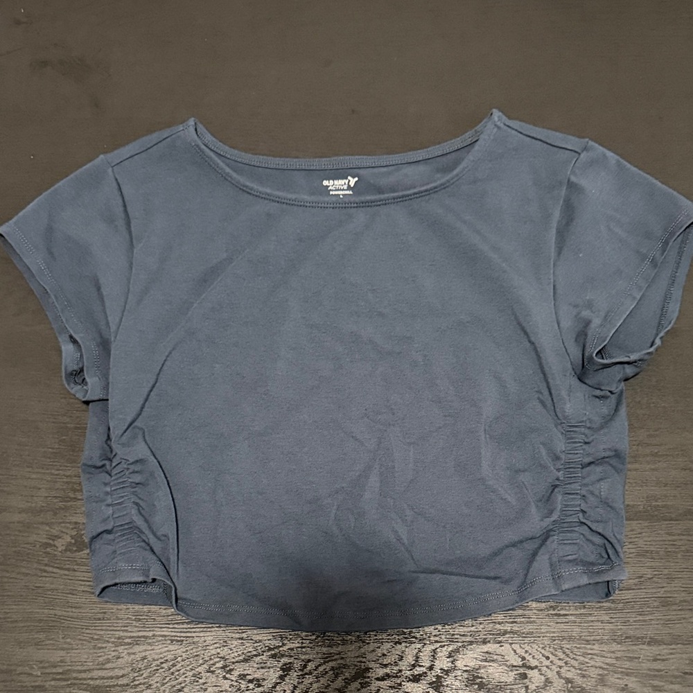 Old Navy Slate Blue Crop Top